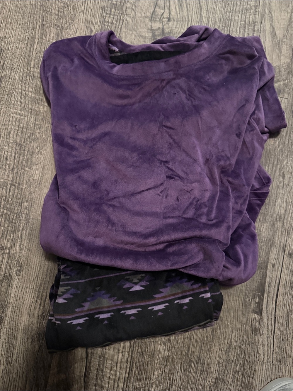 Cozy Women's Purple Velour Pajama Set